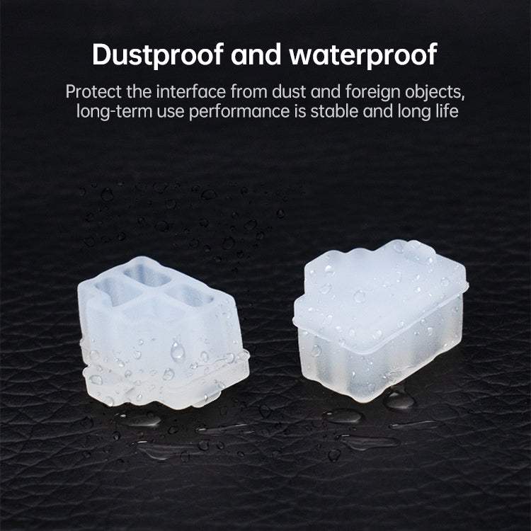 Bouchons anti-poussière RJ45 en silicone pour PC - 20 PCS