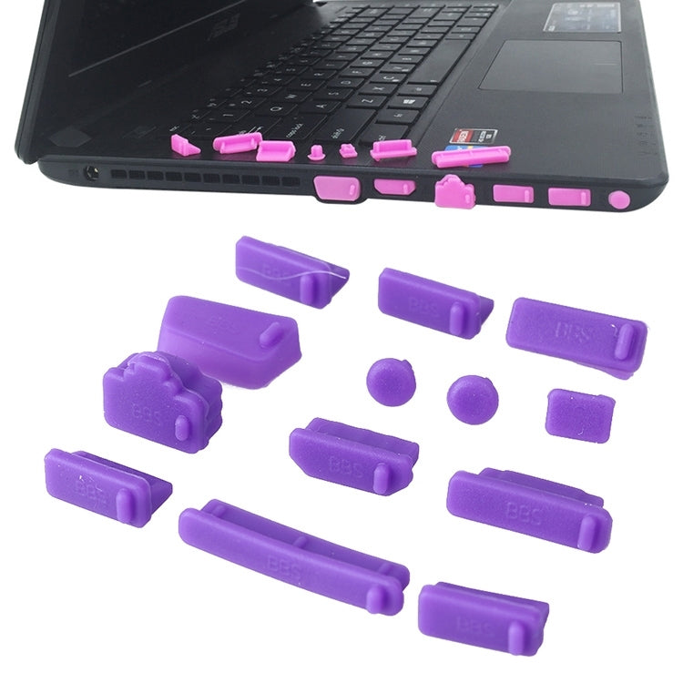 Bouchons anti-poussière silicone 13 en 1 pour PC gaming