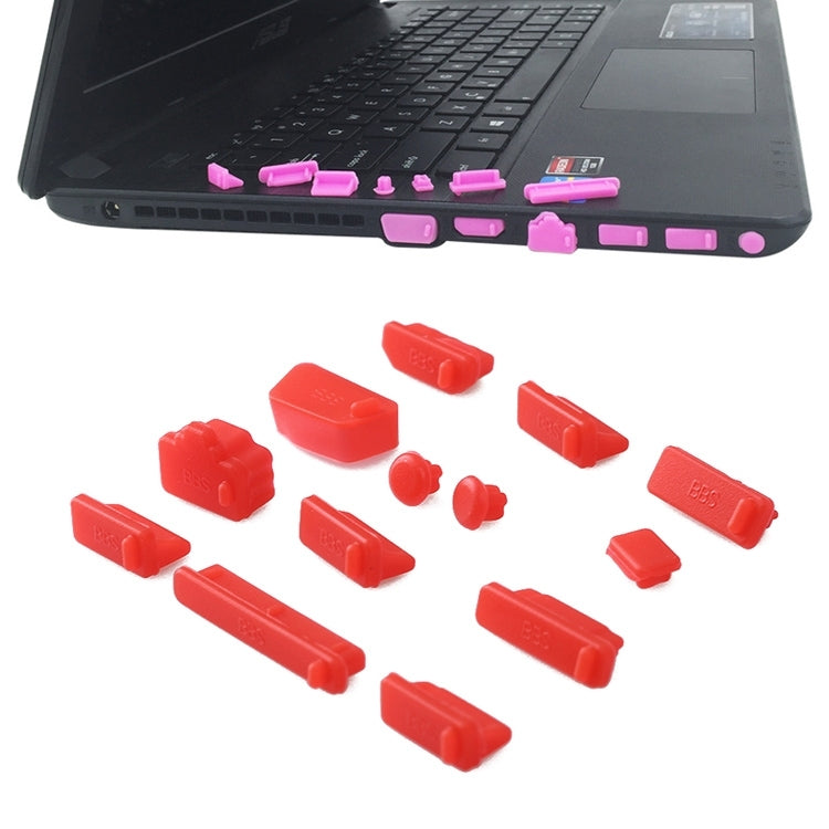 Bouchons anti-poussière silicone 13 en 1 pour PC gaming