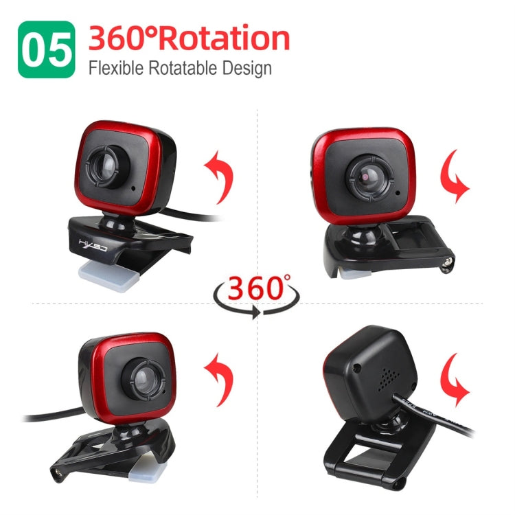 Caméra HD 480P HXSJ A849 pour PC - Accessoire Gaming 360°