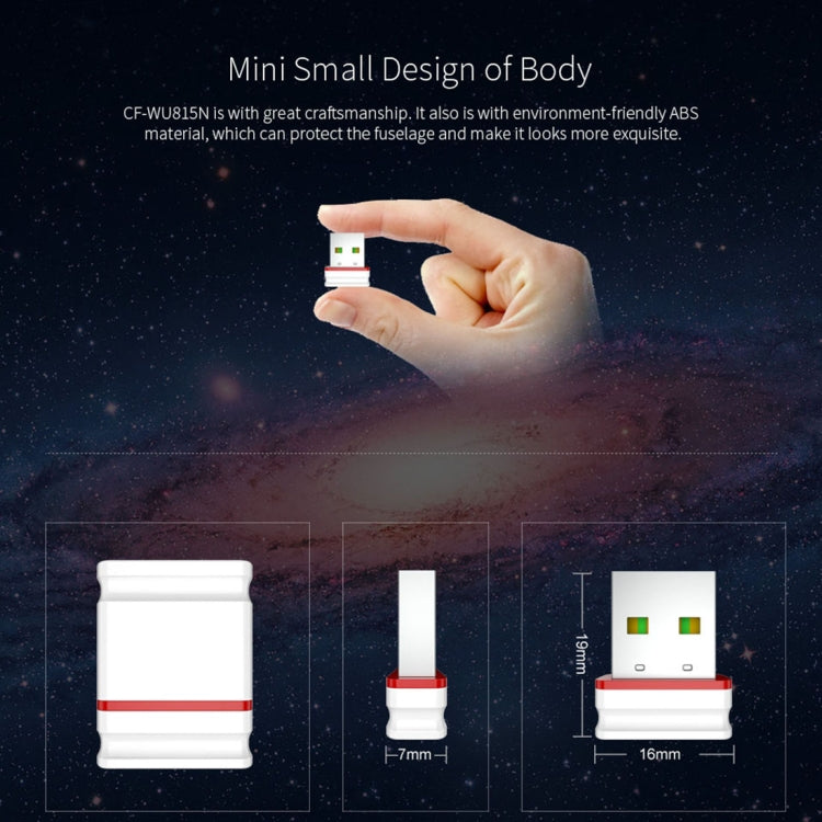 Adaptateur WiFi USB 150 Mbps pour PC - COMFAST CF-WU815N
