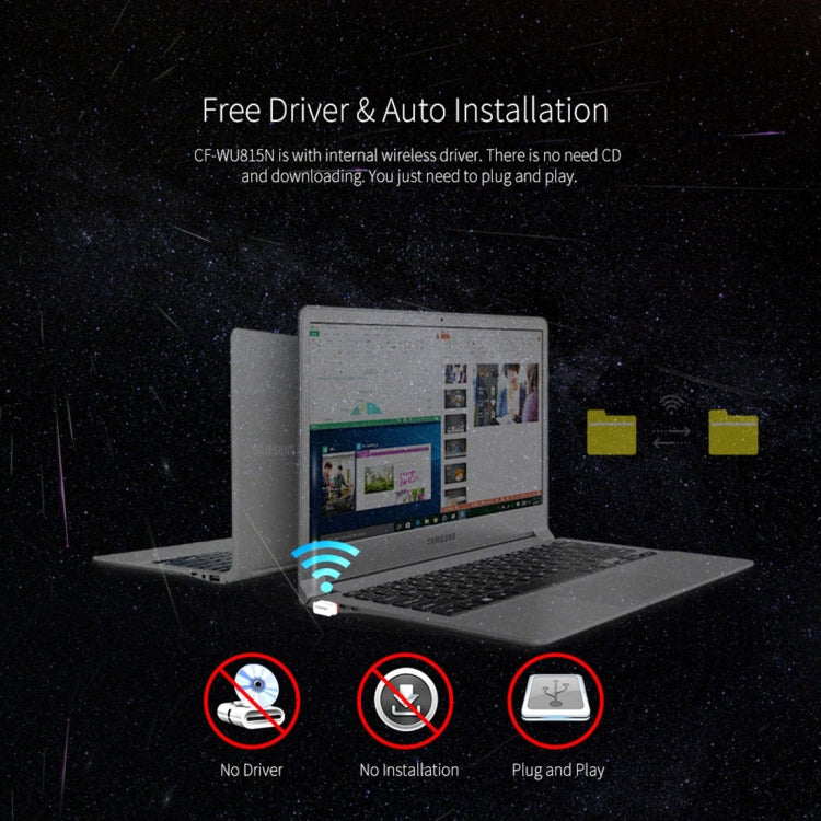 Adaptateur WiFi USB 150 Mbps pour PC - COMFAST CF-WU815N