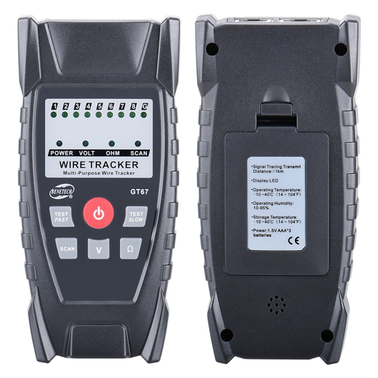 GT67 Multifunctional Gaming Cable Tester RJ11/RJ45