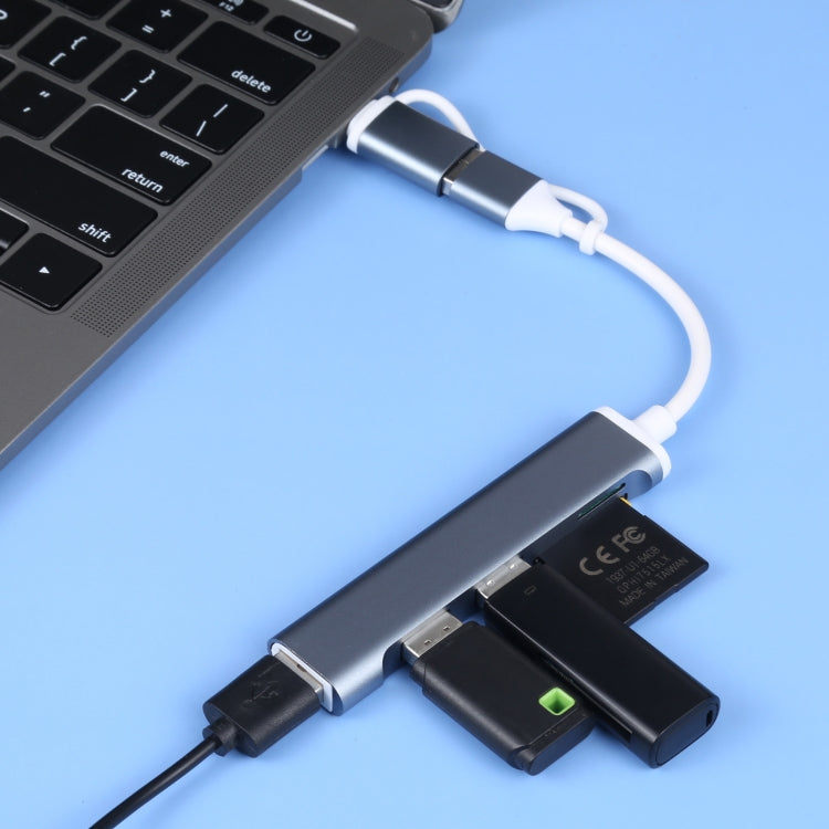 5-in-1 USB 3.0 Type-C Adapter Hub for Gaming PC