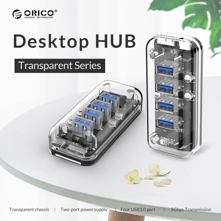 HUB USB 3.0 ORICO F4U - 4 Ports Rapides pour Gaming PC