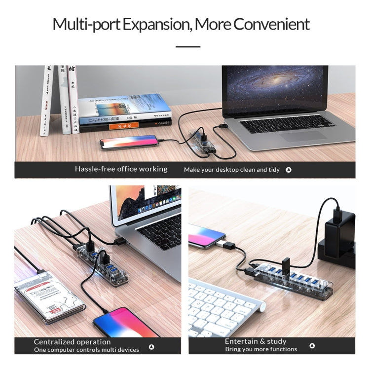HUB USB 3.0 ORICO F7U : 7 Ports pour Gaming et Bureautique