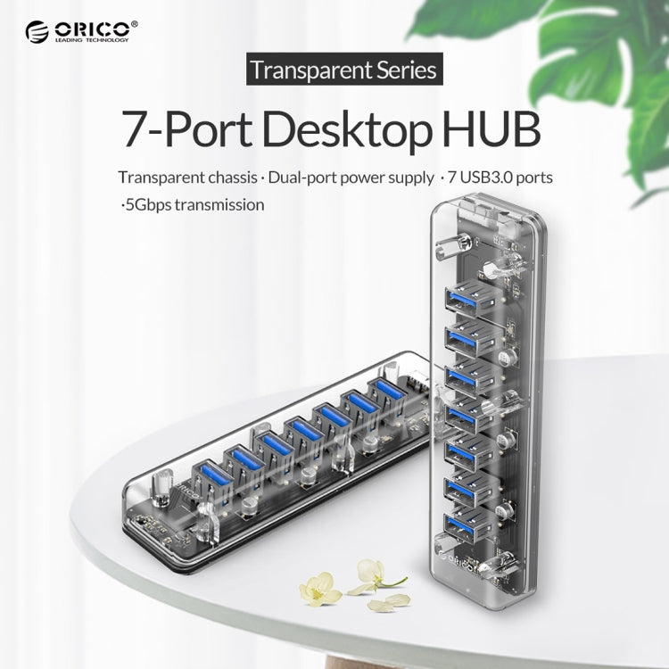 HUB USB 3.0 ORICO F7U : 7 Ports pour Gaming et Bureautique