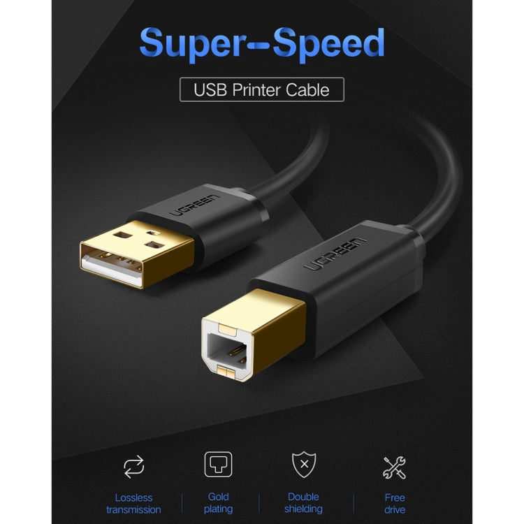 Câble USB 2.0 Plaqué Or 1,5 m pour Imprimantes Canon,