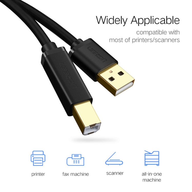 Câble USB 2.0 Plaqué Or 1,5 m pour Imprimantes Canon,