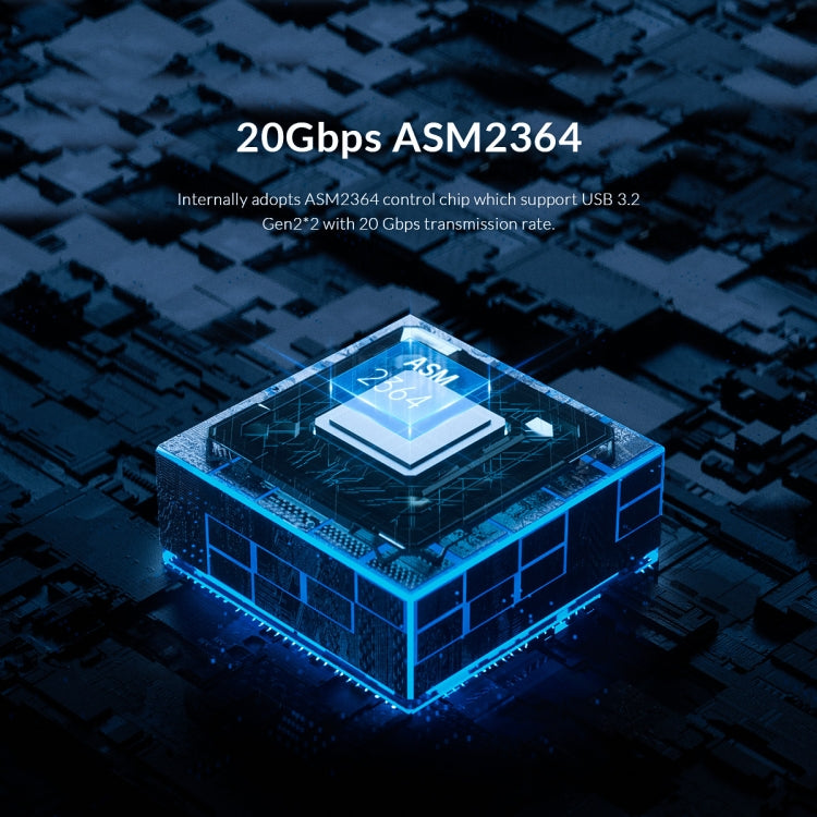Boîtier SSD USB 3.2 NVMe M.2 pour PC - ORICO M2PVC3-G20