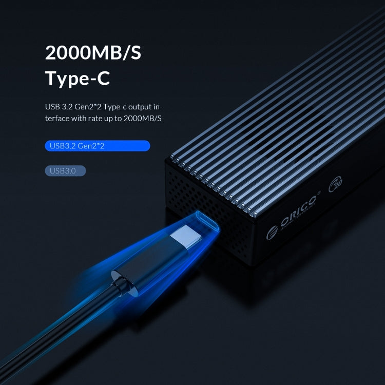 Boîtier SSD USB 3.2 NVMe M.2 pour PC - ORICO M2PVC3-G20