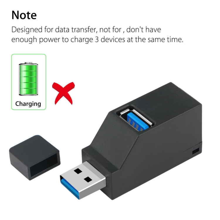 Hub USB 3.0 Compact avec 2 Ports USB 2.0 pour PC Gaming