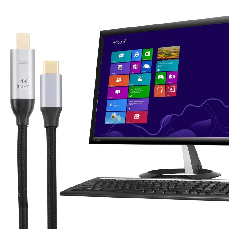 Câble USB-C vers Mini DP 4K 60Hz - 1,8 m pour Gaming