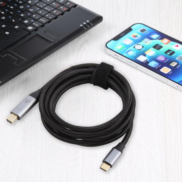 Câble USB-C vers Mini DP 4K 60Hz - 1,8 m pour Gaming