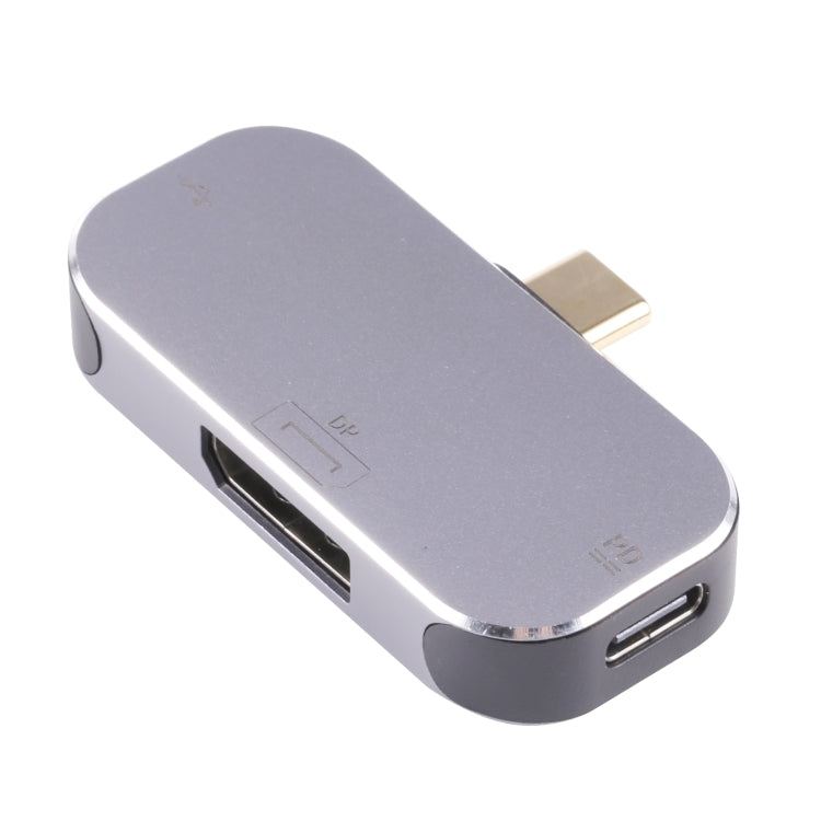3-in-1 USB-C / Type-C Male to USB-C / Type-C + USB + DP Female Adapter, USB-C / Type-C + USB + DP Charging