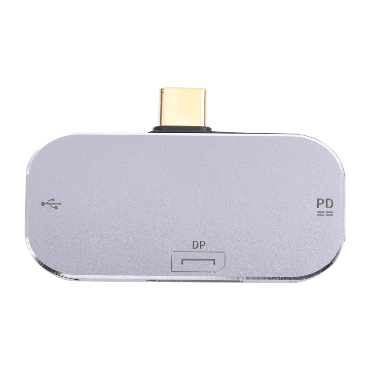 3-in-1 USB-C / Type-C Male to USB-C / Type-C + USB + DP Female Adapter, USB-C / Type-C + USB + DP Charging