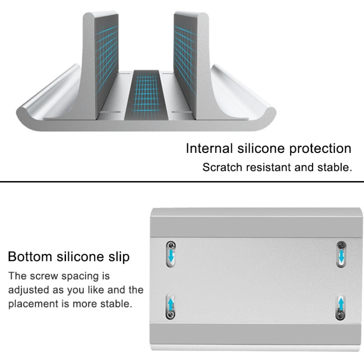 Vertical Aluminum Laptop Stand