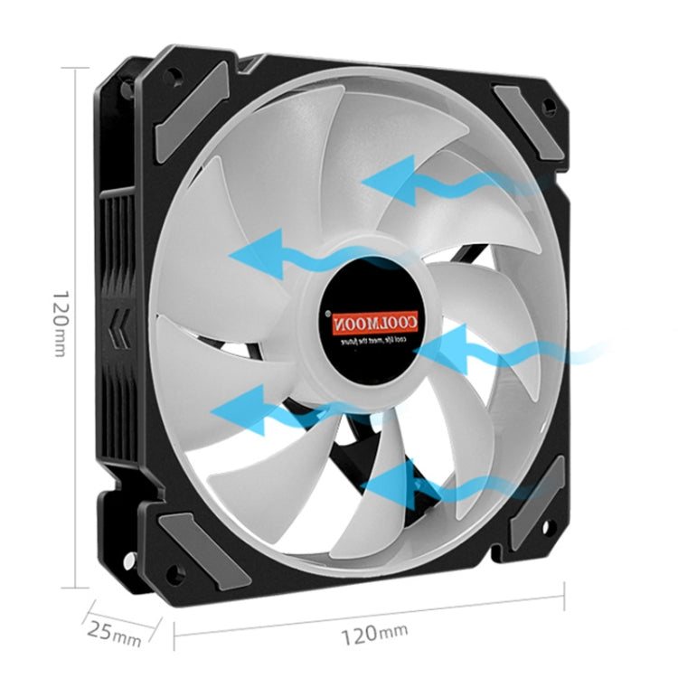 COOLMOON 12-Color RGB PC Cooler with Remote Control