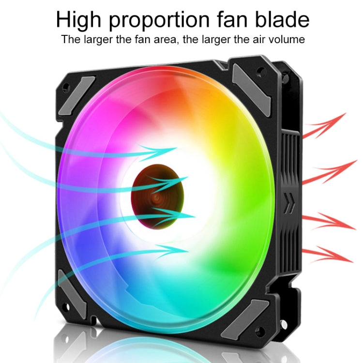 COOLMOON 12-Color RGB PC Cooler with Remote Control