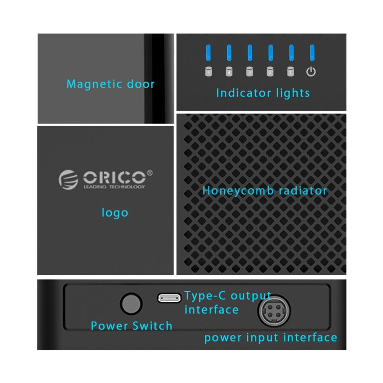 Boîtier de disque dur USB-C 5 baies pour PC Gaming