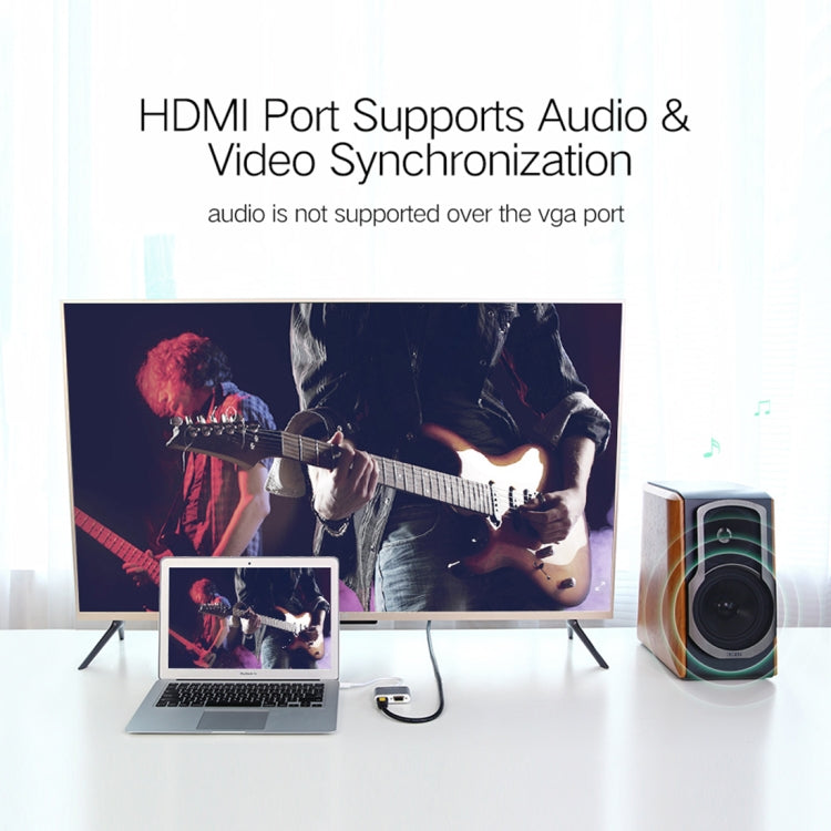 4K Mini DisplayPort to VGA and HDMI Adapter for PC