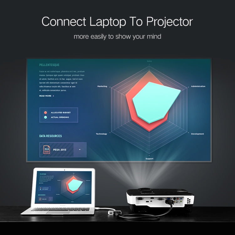 4K Mini DisplayPort to VGA and HDMI Adapter for PC