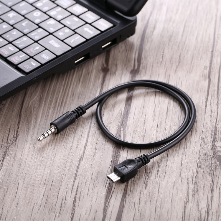 Câble audio AUX 3,5 mm vers Micro USB pour PC Gaming 40 cm