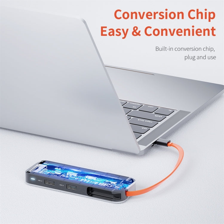 Adaptateur HUB 8 en 1 Type-C pour PC Gaming et HDMI