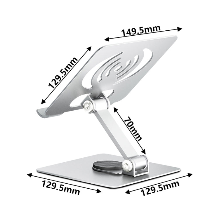 Support gaming rotatif pliable en aluminium pour PC et
