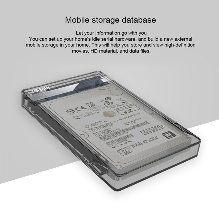 Boîtier Disque Dur SATA 2,5" USB 3.0 - Compatible 2 To