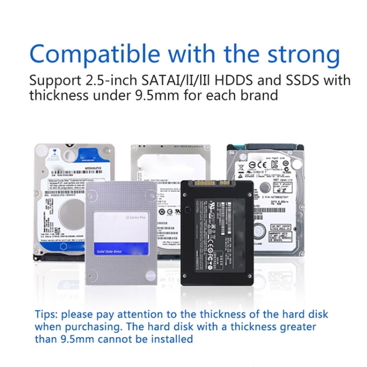 Boîtier disque dur UNITEK SATA 2,5" USB 3.0 pour PC