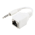 Adaptateur RJ45 vers 3,5 mm pour audio et réseau PC