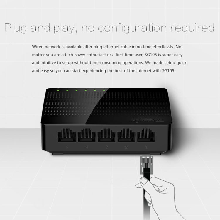 Switch Ethernet Tenda SG105 5 Ports Gigabit pour PC Gaming