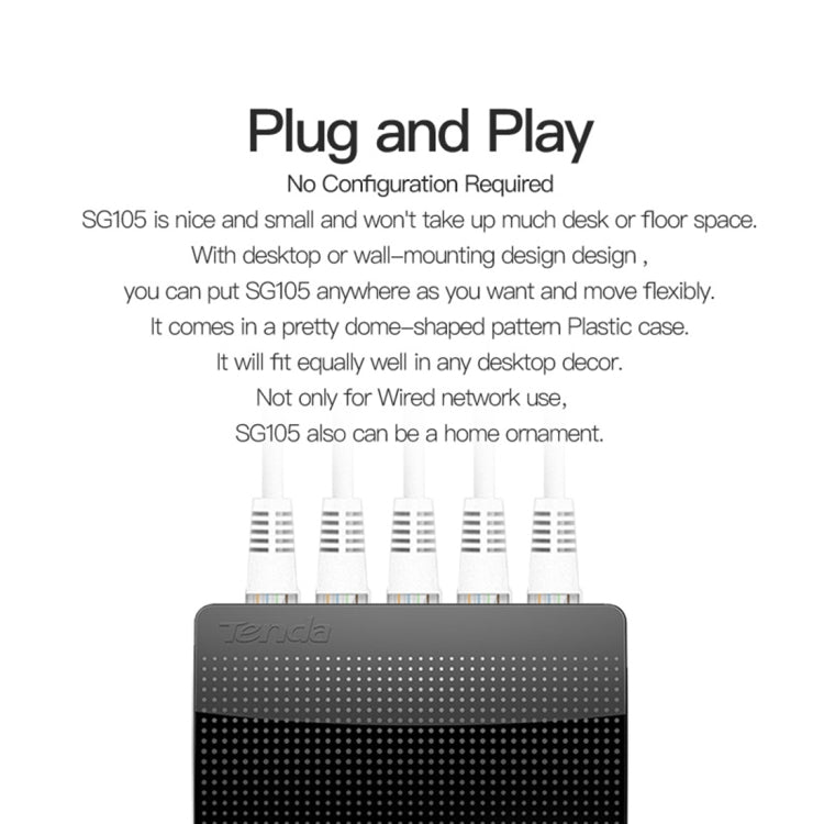 Switch Ethernet Tenda SG105 5 Ports Gigabit pour PC Gaming