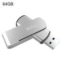 Netac U388 Disque Flash USB 3.0 Twister à cryptage sécurisé 64 Go, U388 64GB