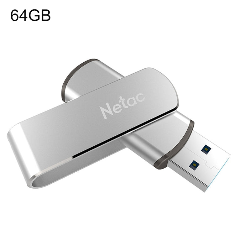 Netac U388 Disque Flash USB 3.0 Twister à cryptage sécurisé 64 Go, U388 64GB