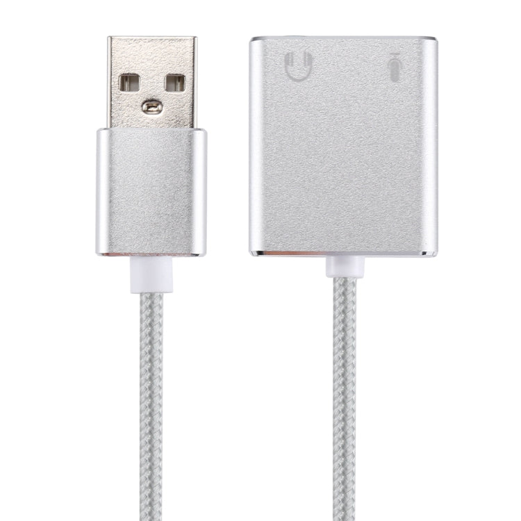 Coque en alliage d'aluminium carte son externe USB virtuel 7.1 canaux avec câble de 13 cm pour ordinateur portable, USB