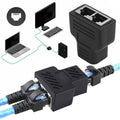 RJ45 Female to Female Gaming Coupler - 3 Port