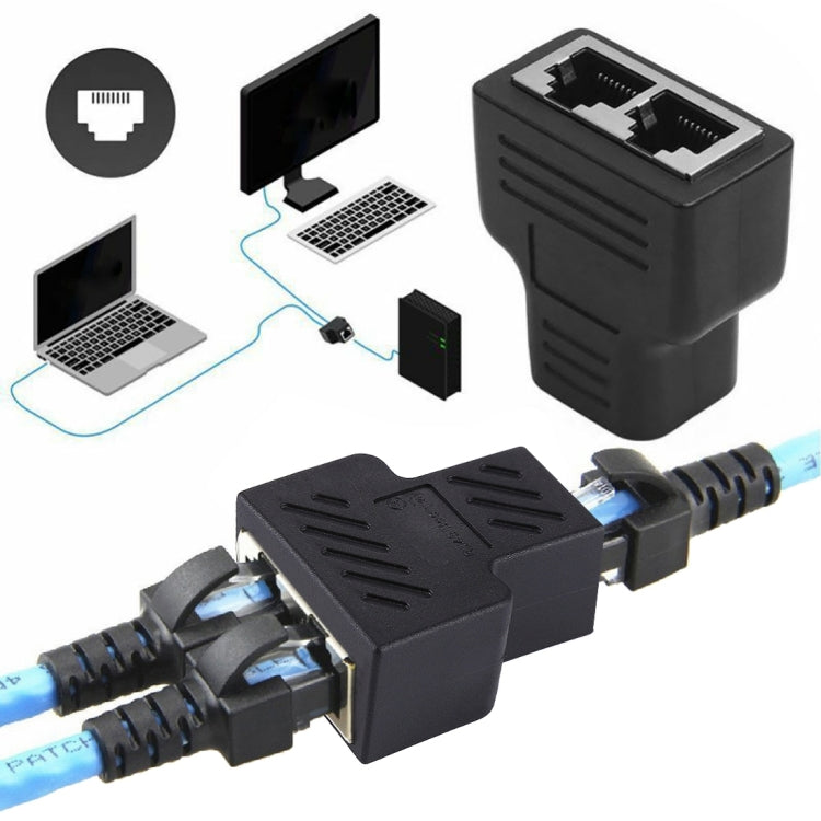 RJ45 Female to Female Gaming Coupler - 3 Port