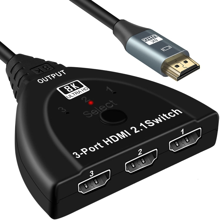 8K 3-Port HDMI Switch for PC and Gaming Accessories