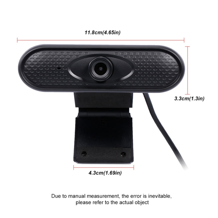 Webcam USB HD 1080P avec microphone pour gaming PC
