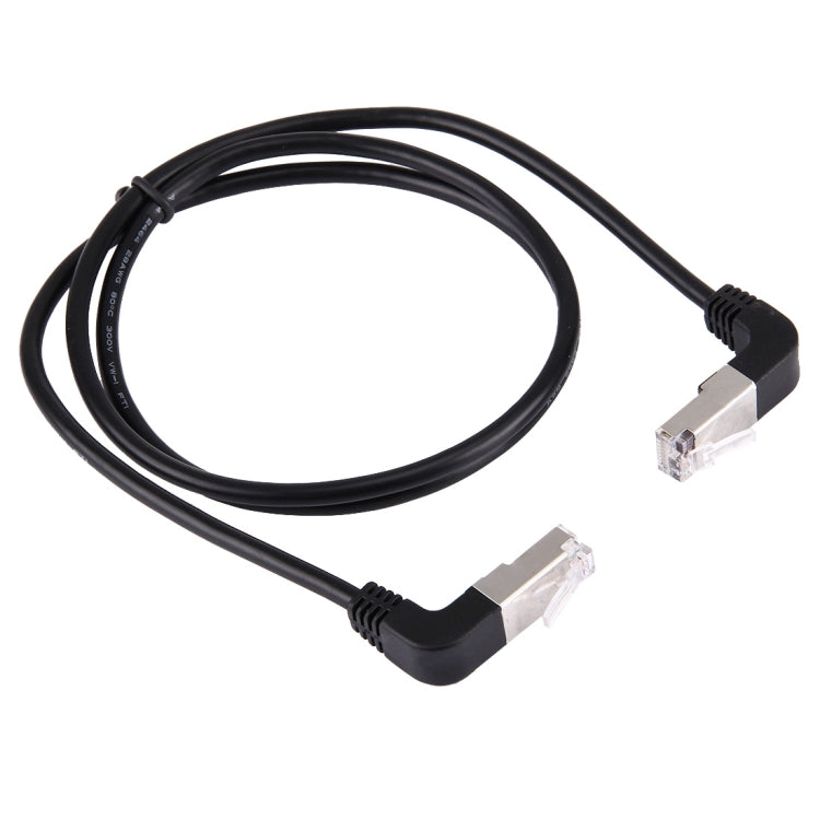 1m RJ45 Angled LAN Network Cable for Gaming PC