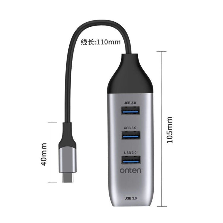 Onten 95118U 4-in-1 USB-C Docking Station for Gaming PCs