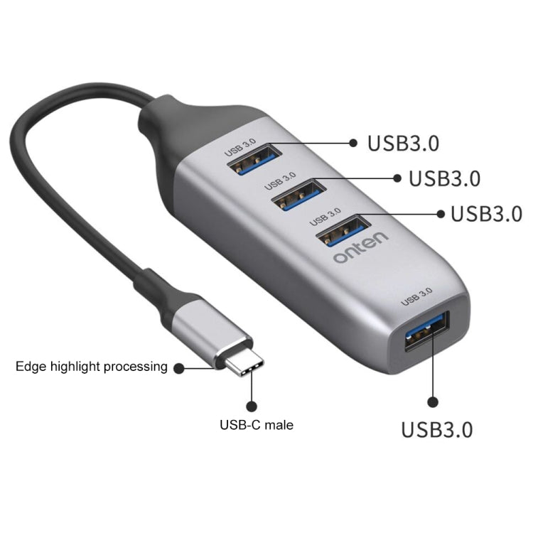 Onten 95118U 4-in-1 USB-C Docking Station for Gaming PCs