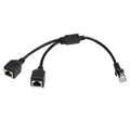 Adaptateur Ethernet LAN RJ45 1 à 2 prises - 25 cm