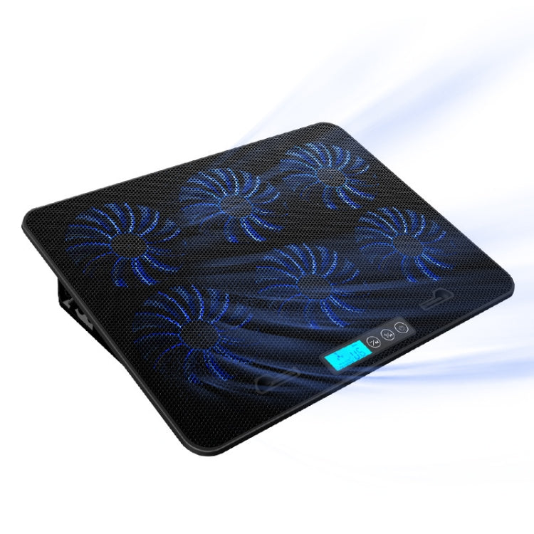 6-Fan Quiet Laptop Cooling Pad
