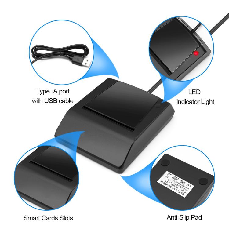 ROCKETEK RT-SCR4 Smart Card Reader for Gaming PC
