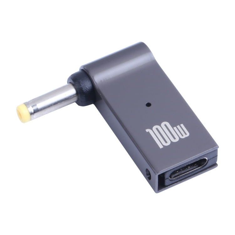 100W USB-C/Type-C Female to DC 4.0x1.7mm Male Laptop Charging Adapter for Lenovo, Type-C Female to DC 4.0x1.7mm Male(Yellow)