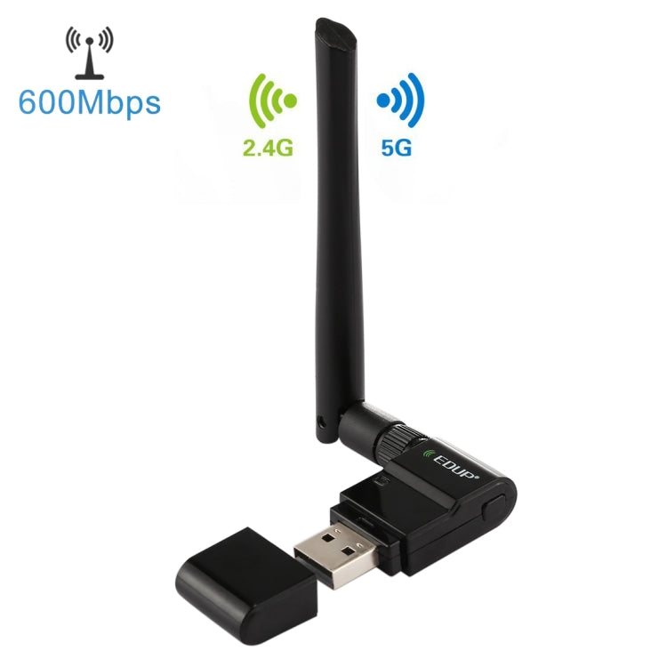Adaptateur WiFi EDUP EP-AC1635 600Mbps pour PC et gaming