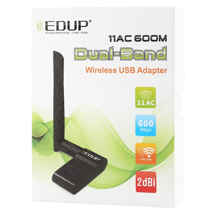 Adaptateur WiFi EDUP EP-AC1635 600Mbps pour PC et gaming